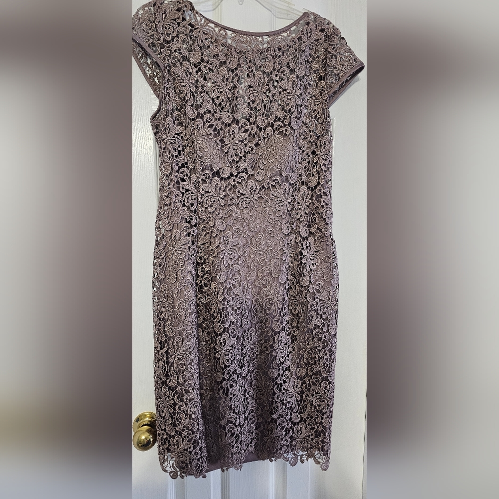 Taupe Lace Dress